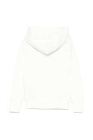 White felted cotton jersey hoodie GUCCI KIDS | 771624XJGZD9214